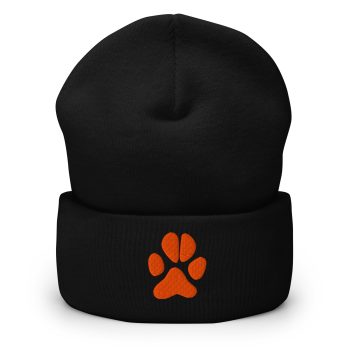 Orange Paw - Embroidery beanie